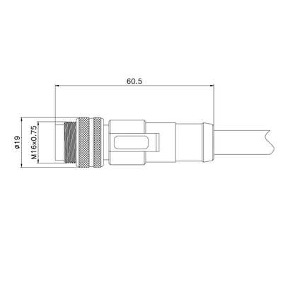 Gerade Gestaltungsenergie PA66 M16 imprägniern Kabel des Verbindungsstück-9.2mm